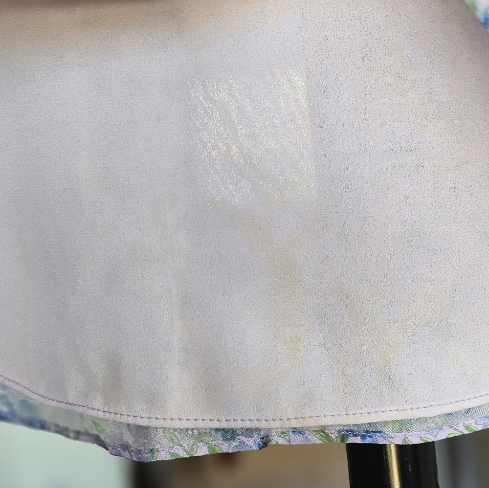 INTERMIX Floral Silk Mini Skirt - Picture 3 of 7